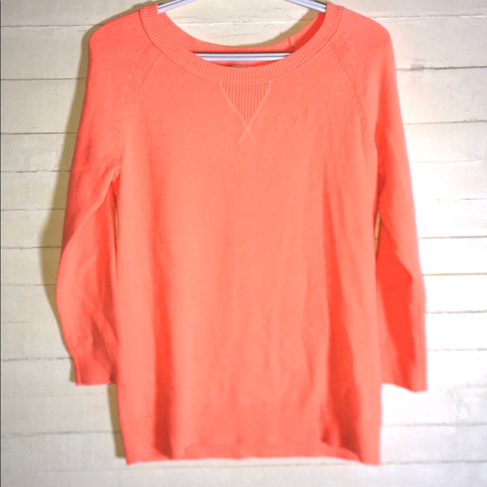 Gap Wool Sweater In Bright Orange